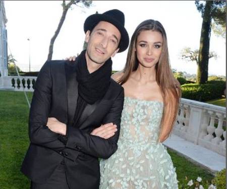 Adrien Brody and Lara Lieto in a function